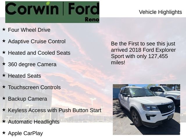 Used 2018 Ford Explorer Sport w/ Equipment Group 401A AWD/4WD image 4