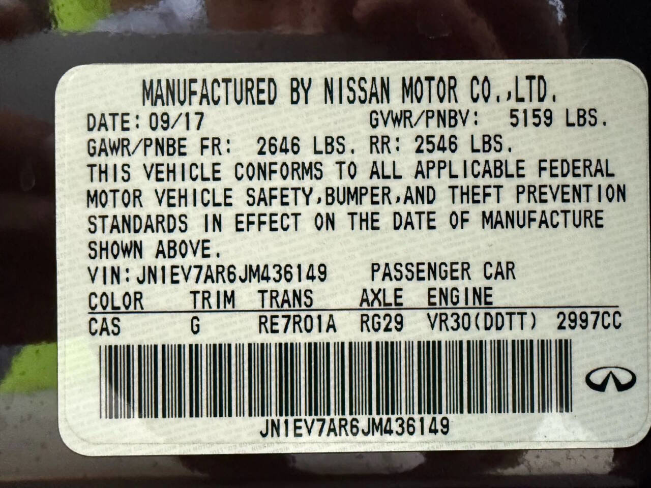 Used 2018 INFINITI Q50 Luxe w/ Essential Package (3.0T Luxe) image 34