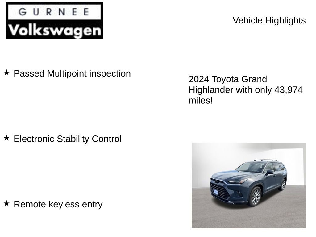 Used 2024 Toyota Grand Highlander AWD Hybrid image 8