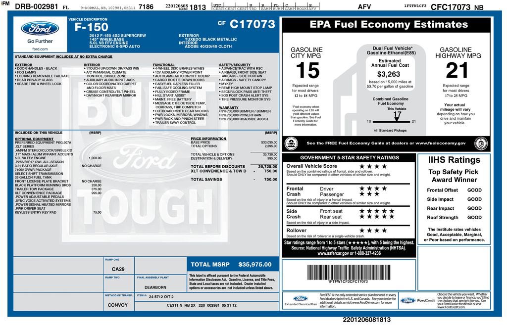 Used 2012 Ford F150 XLT w/ XLT Convenience Pkg RWD image 5