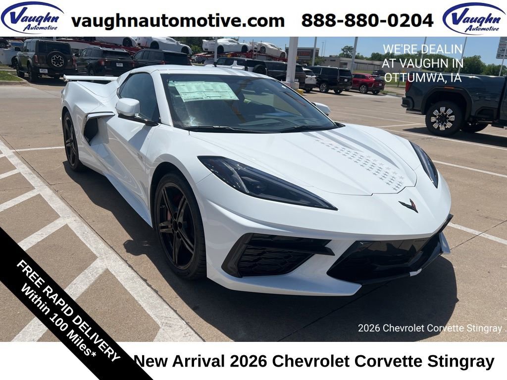 New 2026 Chevrolet Corvette Stingray Premium Conv w/ Stars & Steel Limited Edition RWD image 1