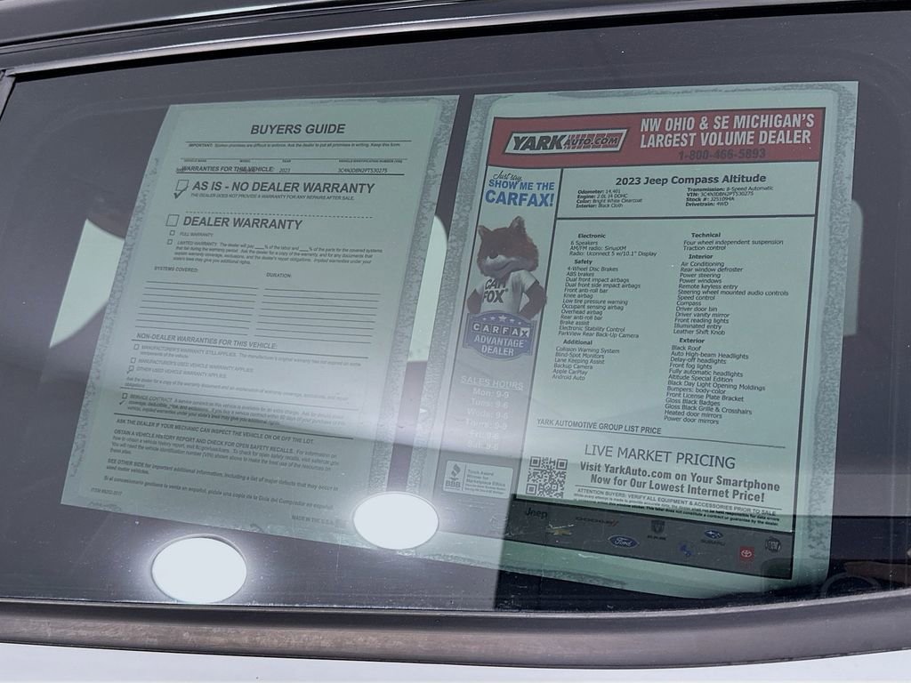 Used 2023 Jeep Compass Altitude image 15