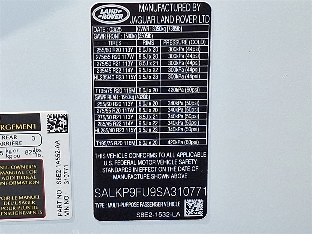 New 2025 Land Rover Range Rover SE image 22