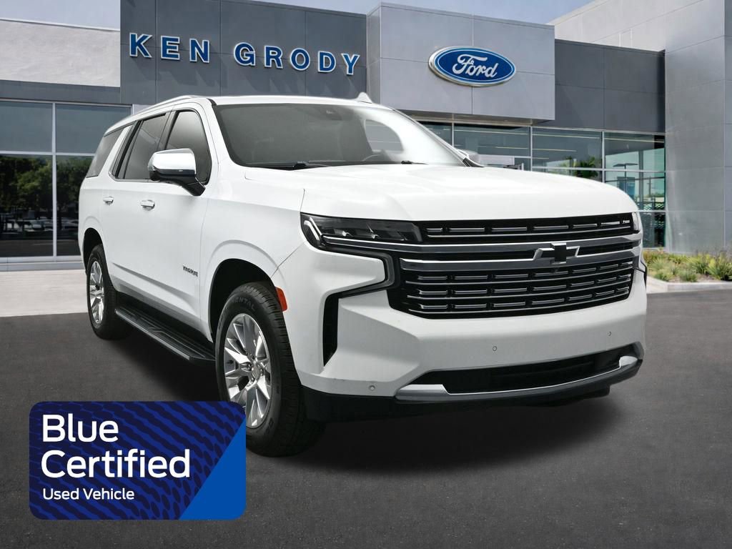 Used 2021 Chevrolet Tahoe Premier w/ Premium Package RWD image 1
