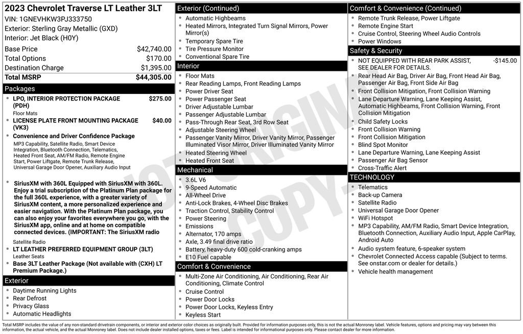Used 2023 Chevrolet Traverse LT AWD/4WD image 38