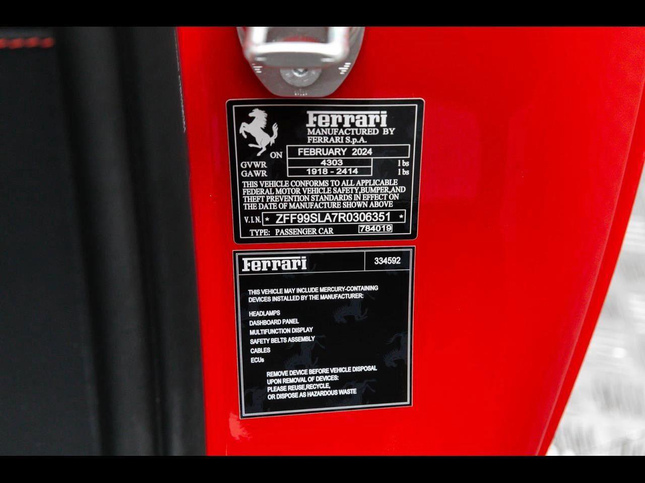 Used 2024 Ferrari 296 GTB image 21