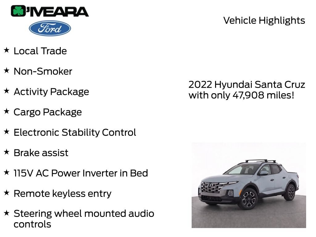 Used 2022 Hyundai Santa Cruz SEL w/ Activity Package AWD/4WD image 7