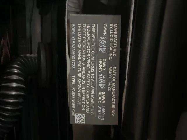 Used 2022 Lucid Air Grand Touring image 11