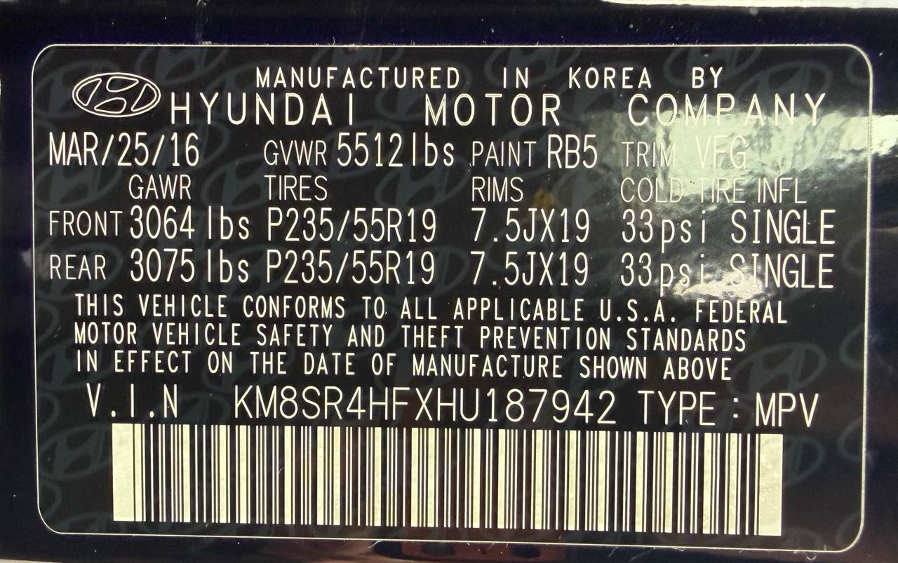 Used 2017 Hyundai Santa Fe Limited FWD image 42