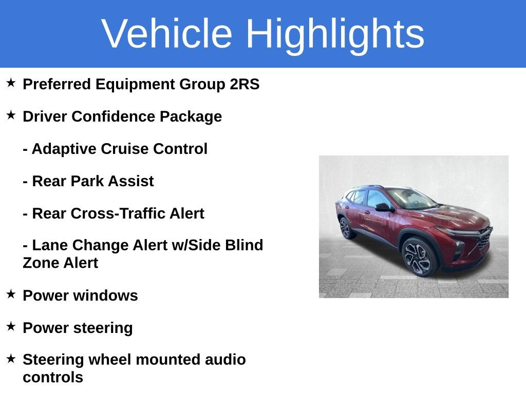 Certified 2024 Chevrolet Trax RS w/ Driver Confidence Package image 5