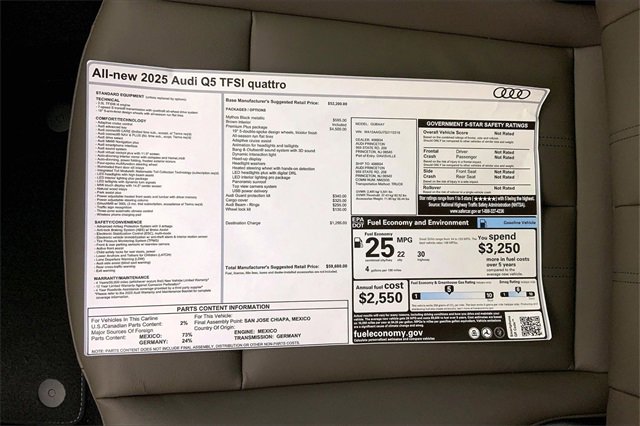 New 2025 Audi Q5 2.0T Premium Plus image 14