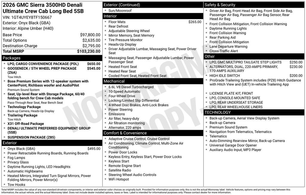 Used 2026 GMC Sierra 3500 Denali Ultimate image 42