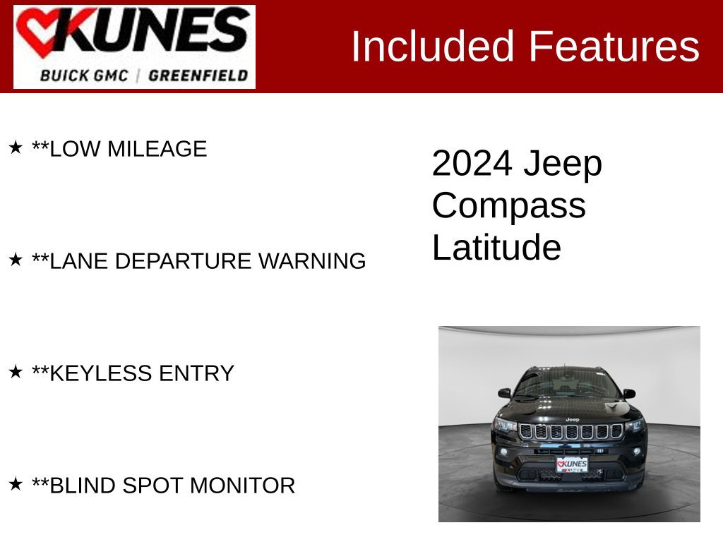 Used 2024 Jeep Compass Latitude AWD/4WD image 3