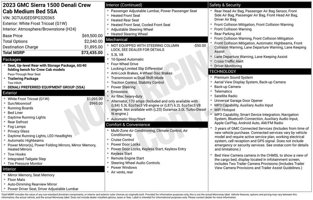 Certified 2023 GMC Sierra 1500 Denali AWD/4WD image 5