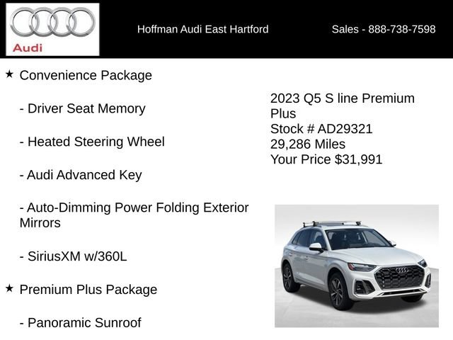 Certified 2023 Audi Q5 2.0T Premium Plus w/ Premium Plus Package AWD/4WD image 6