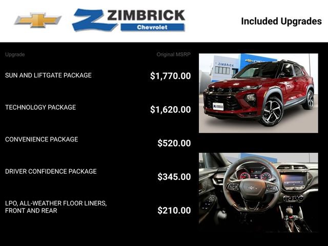 Certified 2023 Chevrolet TrailBlazer RS w/ Sun and Liftgate Package image 14