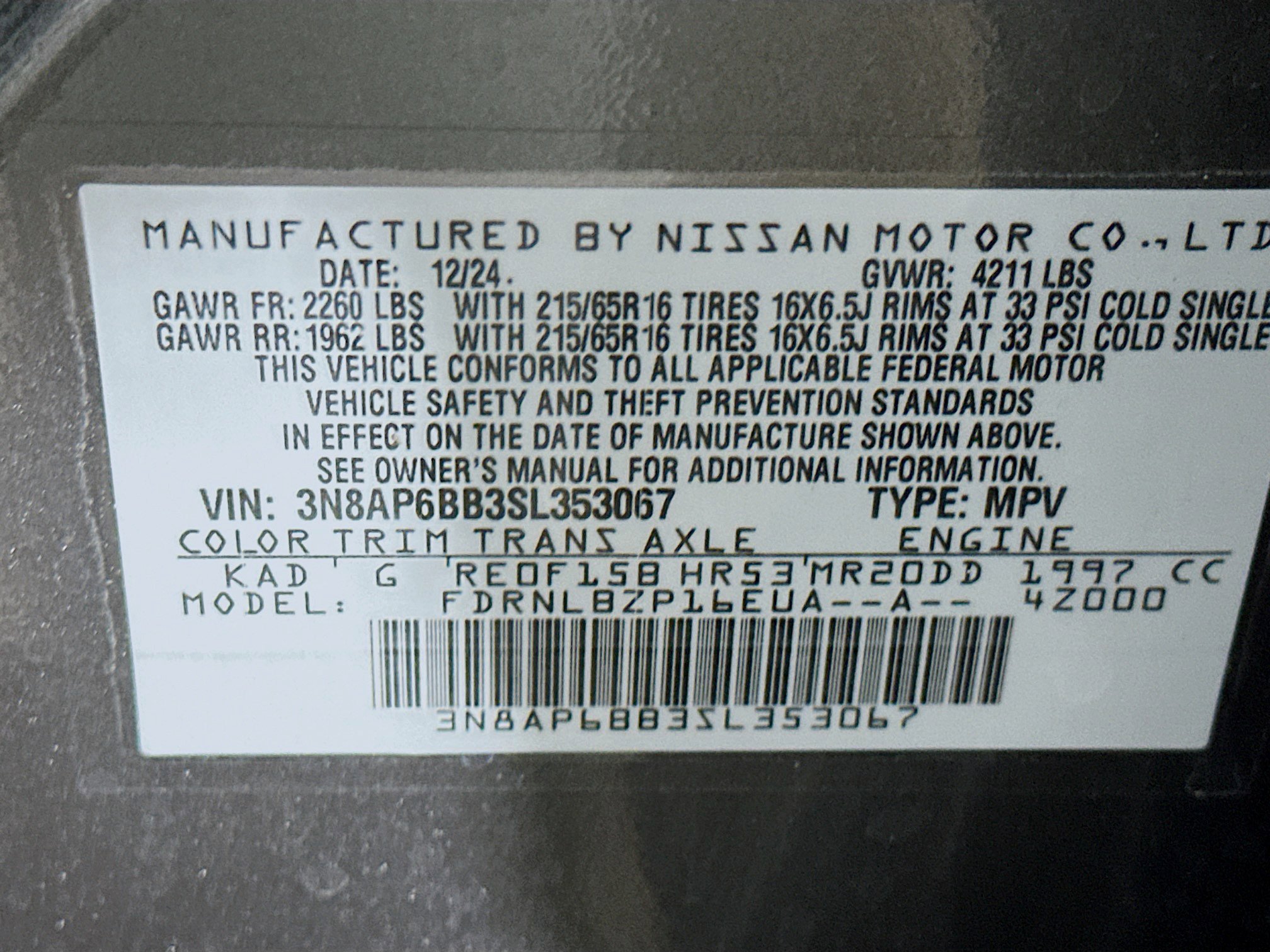 Used 2025 Nissan Kicks S image 12