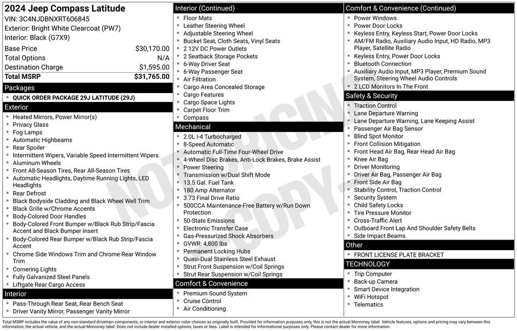 Used 2024 Jeep Compass Latitude image 52