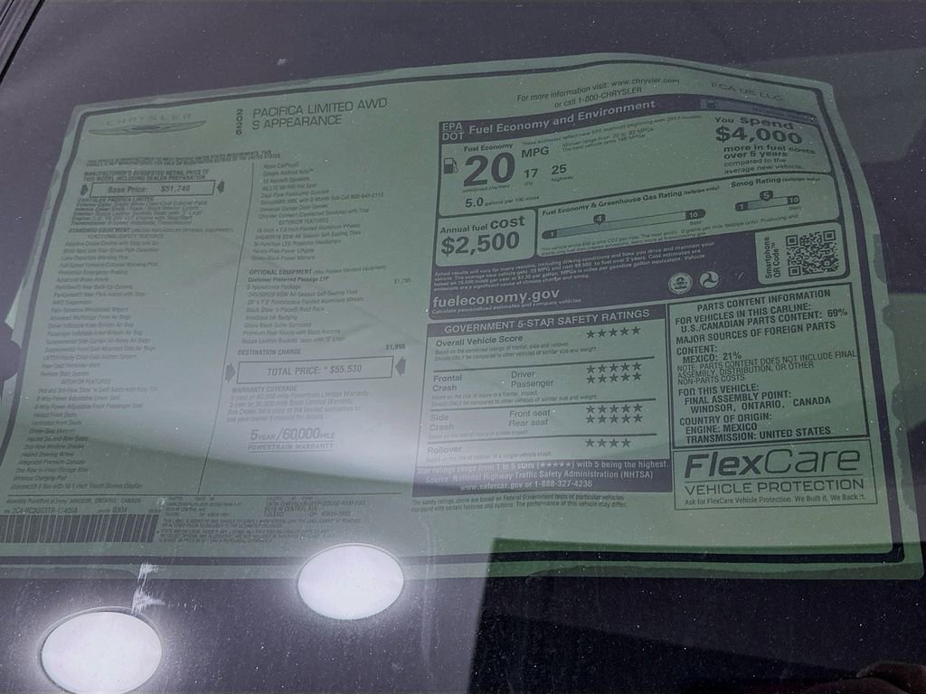 New 2026 Chrysler Pacifica Limited w/ S Appearance Package image 12