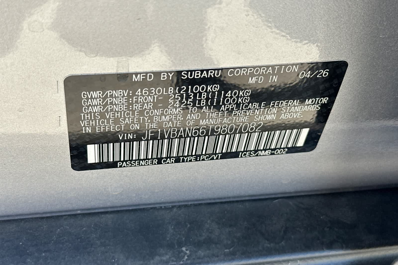 New 2026 Subaru WRX Limited AWD/4WD image 33
