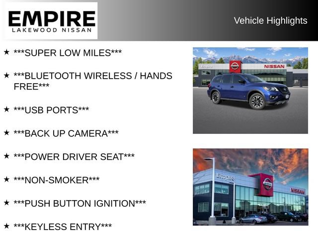 Used 2019 Nissan Pathfinder SV w/ Rock Creek Edition AWD/4WD image 2
