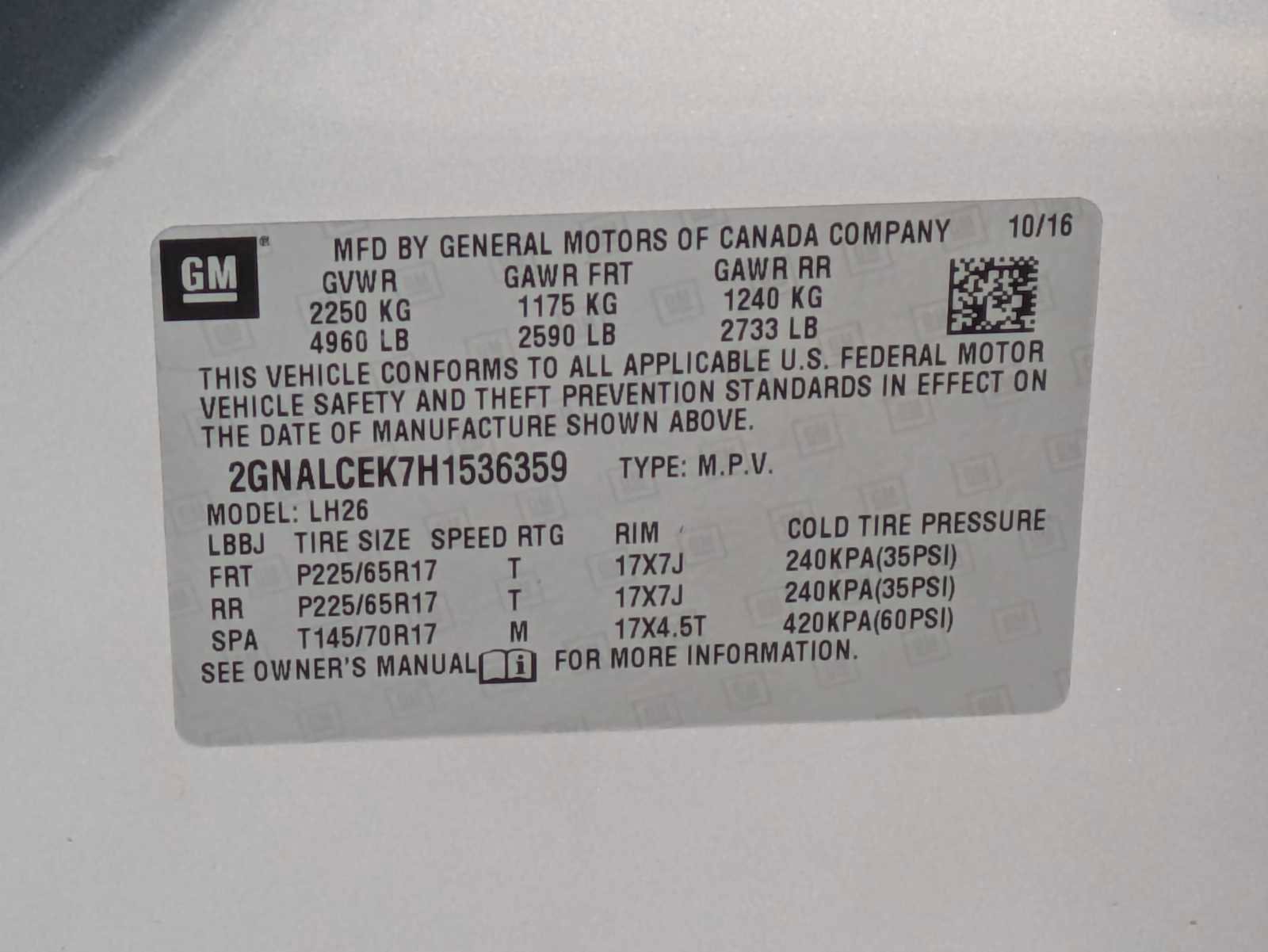 Used 2017 Chevrolet Equinox LT w/ Convenience Package image 31