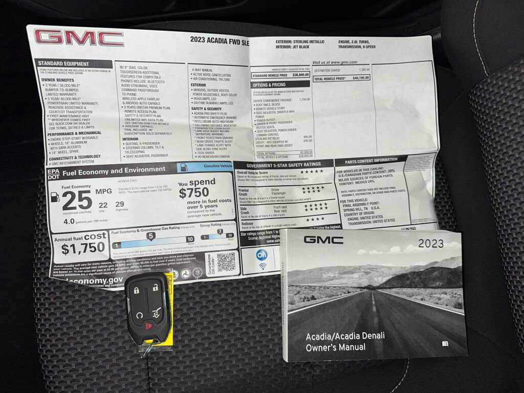 Certified 2023 GMC Acadia SLE w/ Driver Convenience Package image 16