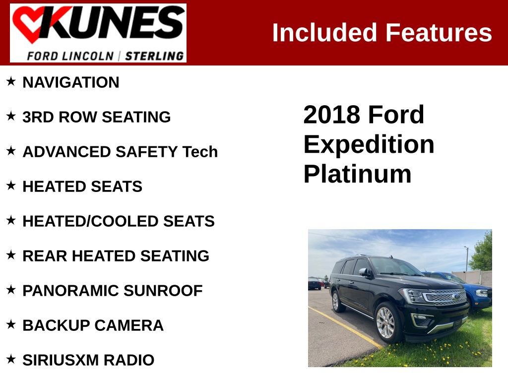 Used 2018 Ford Expedition Platinum RWD image 2