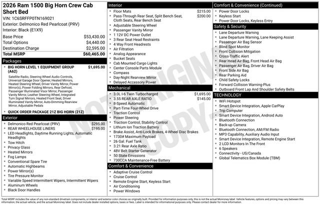 Used 2026 RAM 1500 Big Horn AWD/4WD image 29