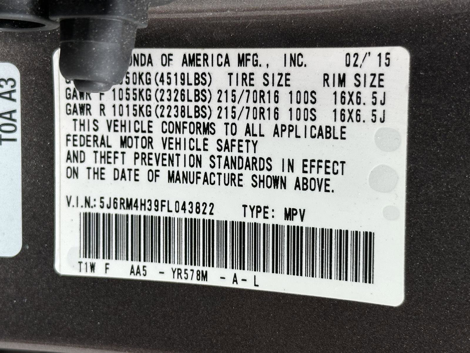 Used 2015 Honda CR-V LX image 15