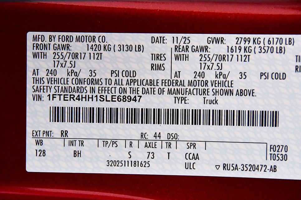 New 2025 Ford Ranger XLT w/ FX4 Off-Road Package image 16