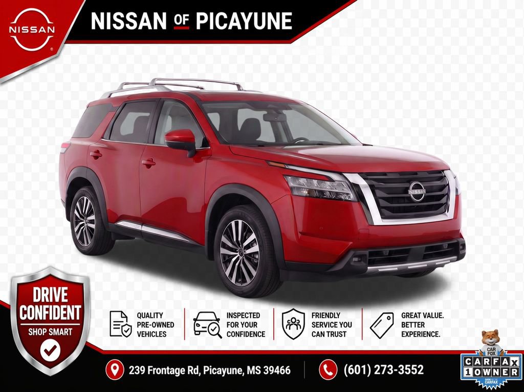 Certified 2025 Nissan Pathfinder Platinum w/ Cargo Package FWD image 2