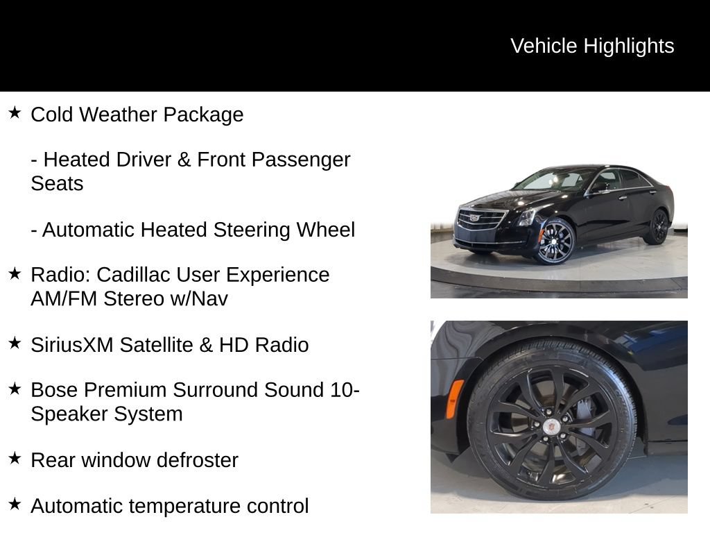 Used 2018 Cadillac ATS Luxury w/ Safety and Security Package AWD/4WD image 7