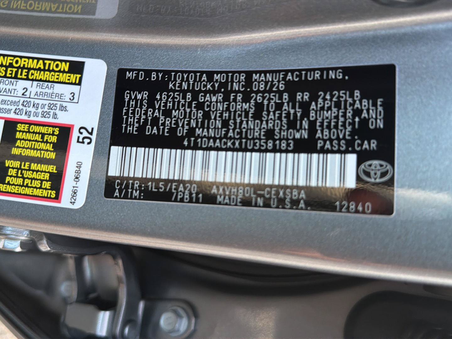 New 2026 Toyota Camry SE w/ Convenience Package FWD image 34