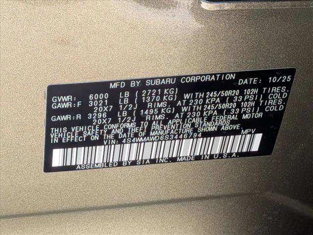 New 2025 Subaru Ascent Bronze Edition w/ Onyx Package image 19