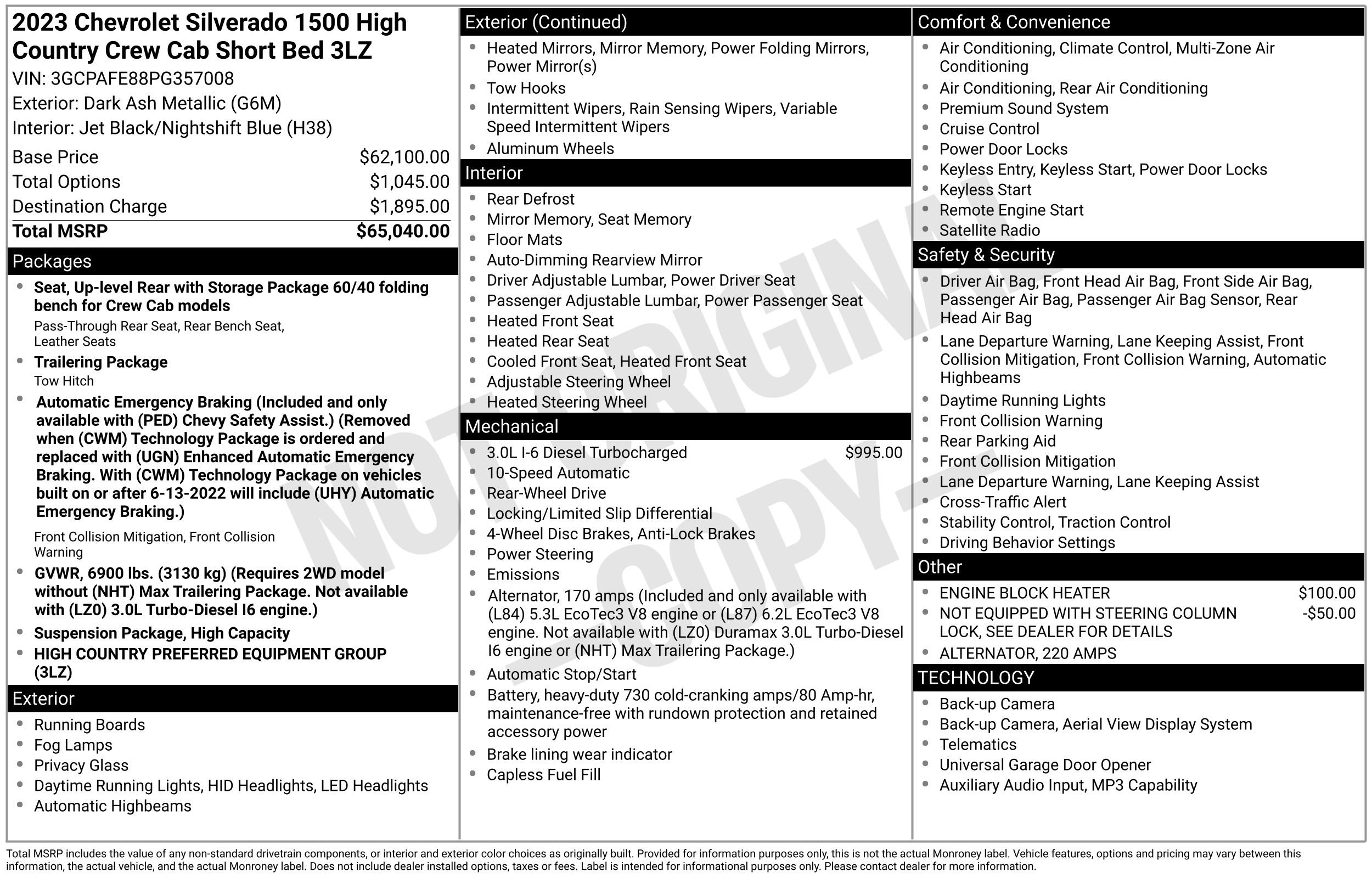 Used 2023 Chevrolet Silverado 1500 High Country image 27