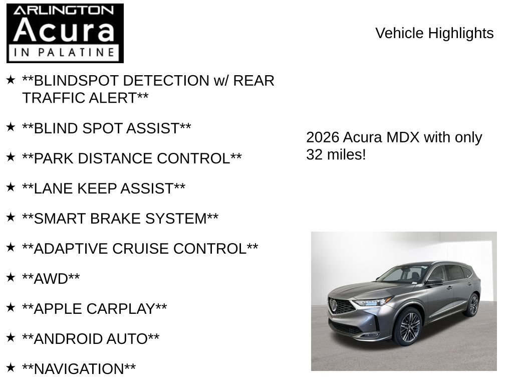 New 2026 Acura MDX w/ Advance Package image 7