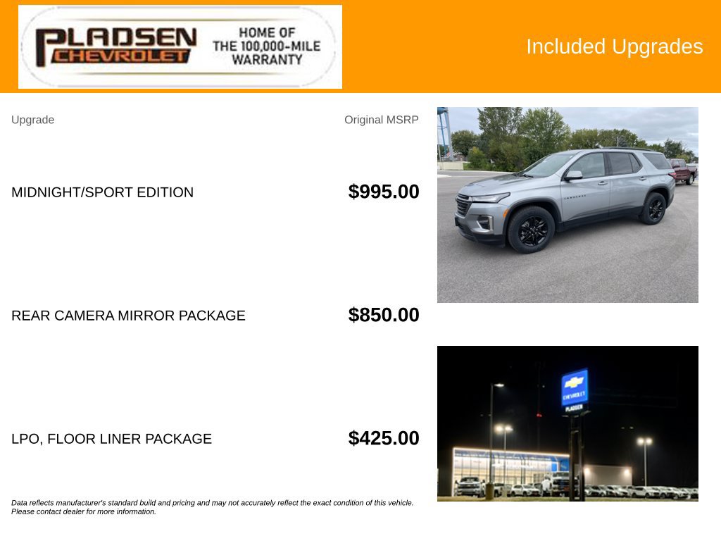 Used 2023 Chevrolet Traverse LT w/ Midnight/Sport Edition AWD/4WD image 5