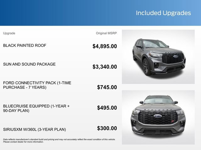 New 2026 Ford Explorer ST w/ Sun And Sound Package RWD image 16