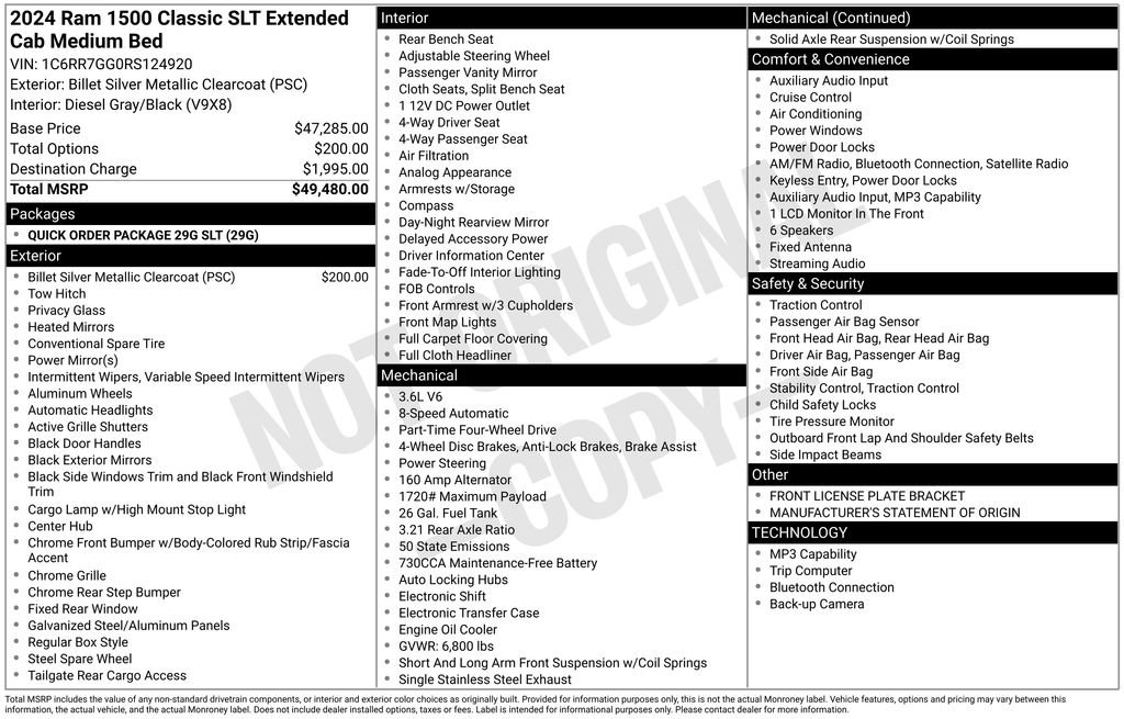 Used 2024 RAM 1500 Classic SLT image 6