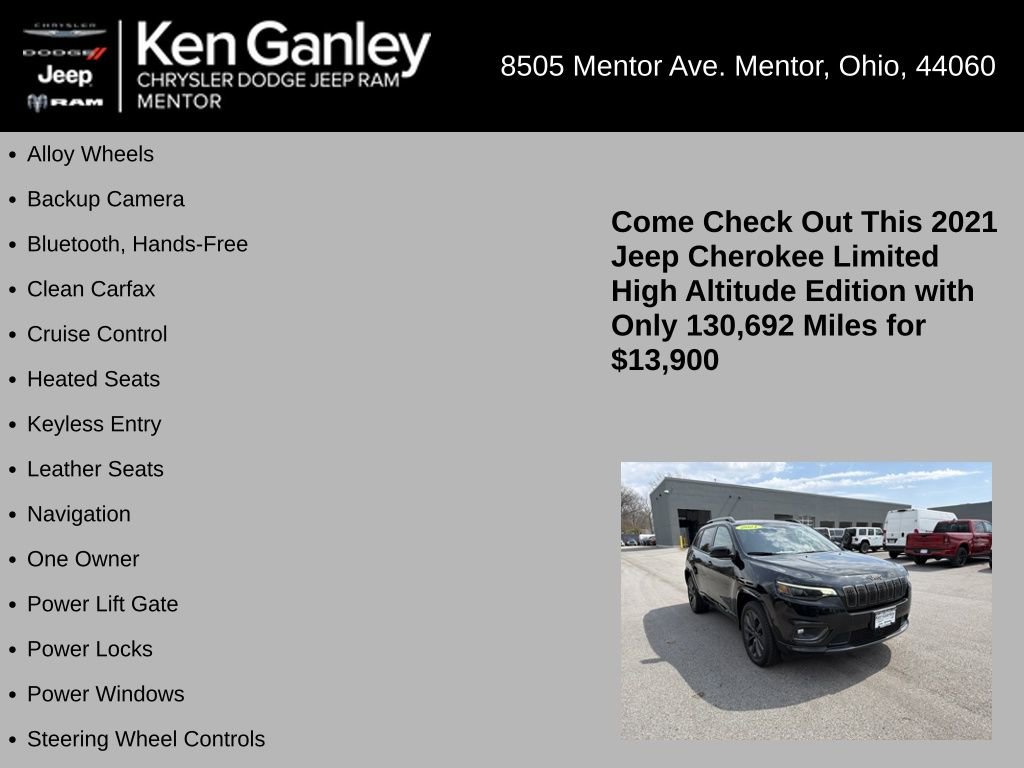Used 2021 Jeep Cherokee High Altitude image 5