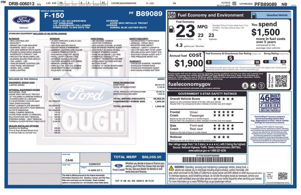 Used 2023 Ford F150 Limited image 42