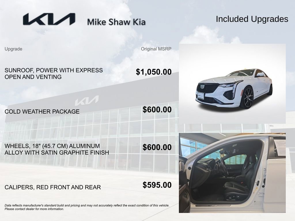 Used 2022 Cadillac CT4 V w/ Cold Weather Package image 3