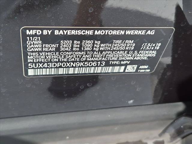 Used 2022 BMW X3 sDrive30i w/ Premium Package 2 RWD image 16