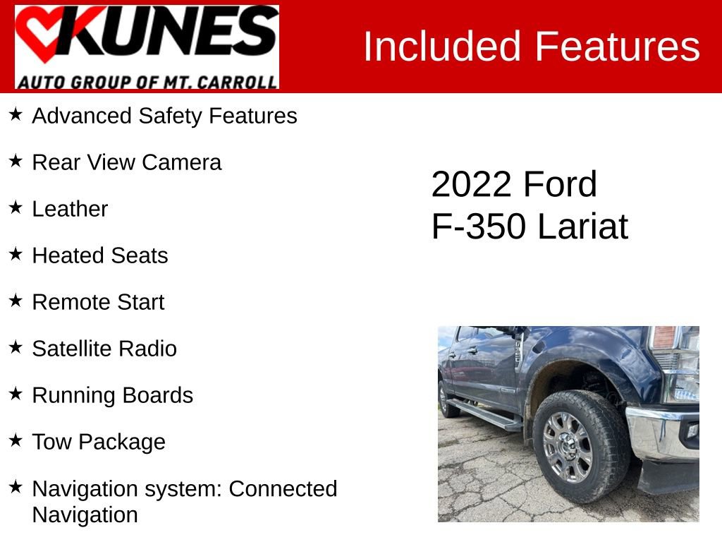 Used 2022 Ford F350 Lariat w/ Chrome Package AWD/4WD image 3
