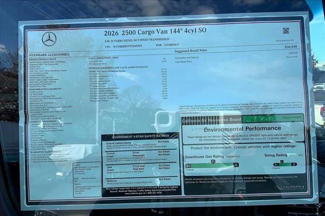 New 2026 Mercedes-Benz Sprinter 144 Cargo image 34
