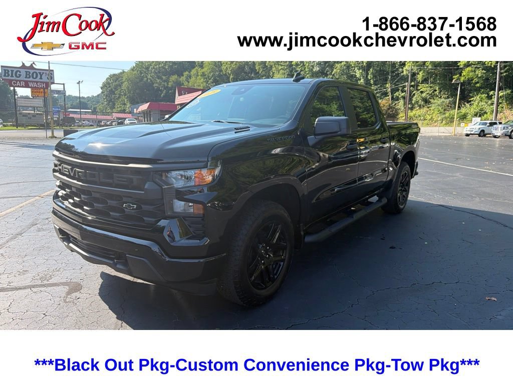 Certified 2025 Chevrolet Silverado 1500 Custom w/ Turbomax Blackout Package