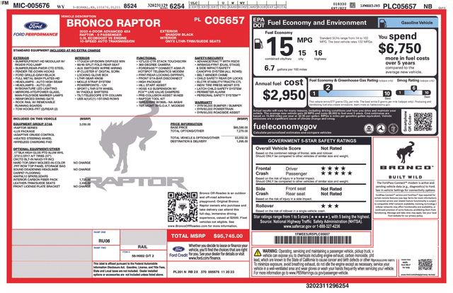Used 2023 Ford Bronco Raptor AWD/4WD image 10