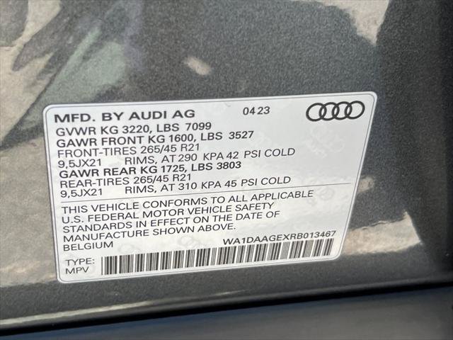 Certified 2024 Audi Q8 e-tron Prestige w/ Prestige Package AWD/4WD image 41