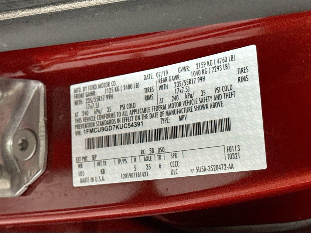 Used 2019 Ford Escape SE image 33